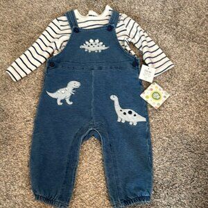 Little Me NWT Blue Denim Overalls, 6mo